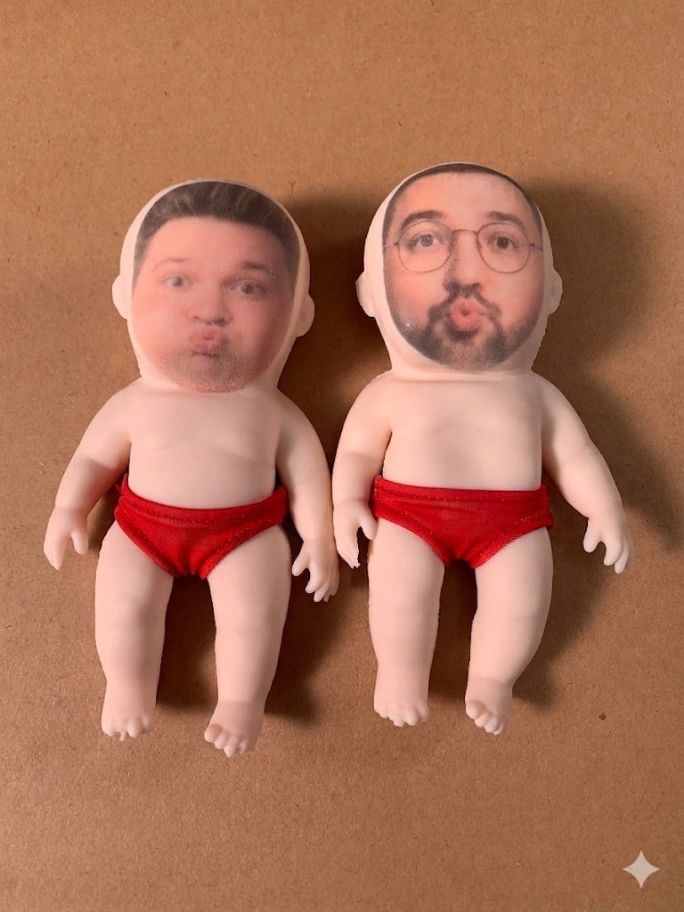 Muñeco Antiestrés Personalizado - Juguete de Squeeze con Foto, Regalo Único