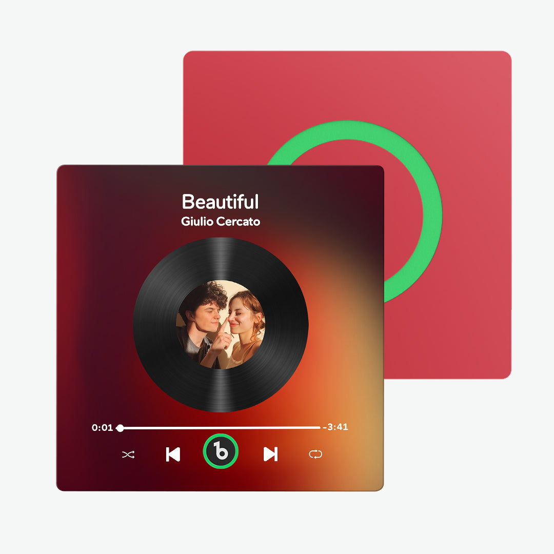 Imán de nevera personalizado colorido con álbum de música regalo especial