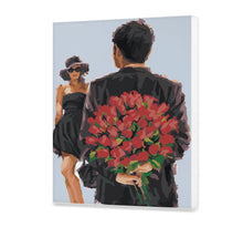 Cargar imagen en el visor de la galería, Pareja con rosas (JD0448)