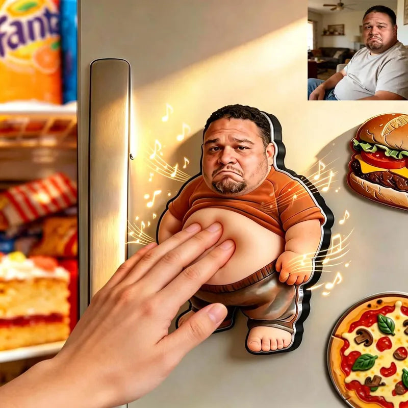Imán de nevera personalizado con foto y sonido, regalo único para pareja
