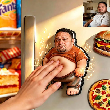 Imán de nevera personalizado con foto y sonido, regalo único para pareja