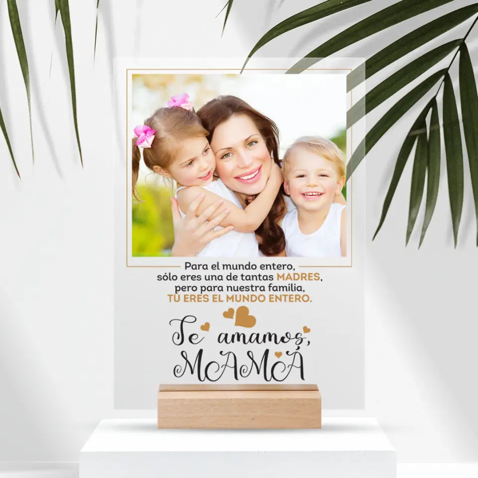 Plexi - un regalo para mamá con su propia foto