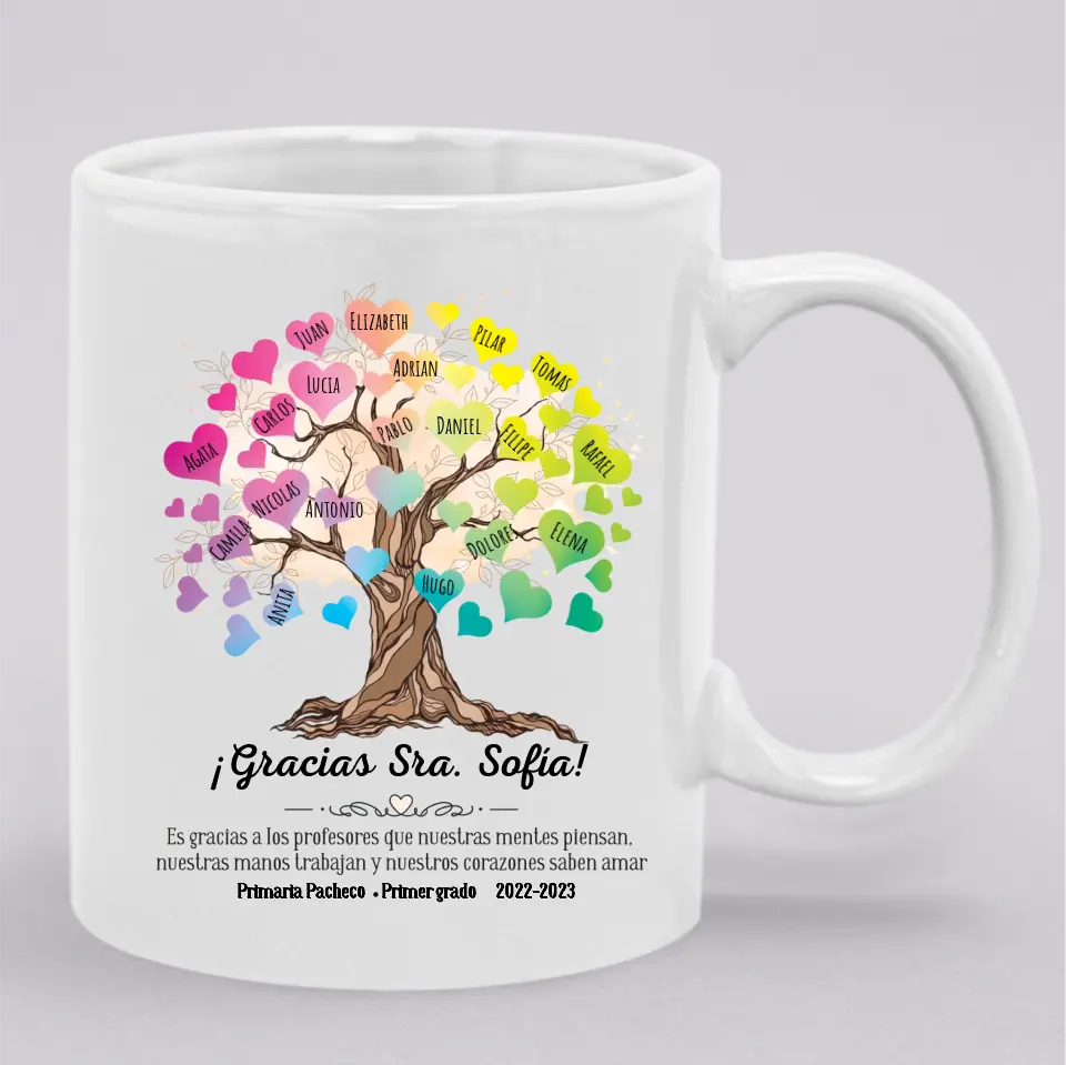 Taza personalizada para el Día del Maestro