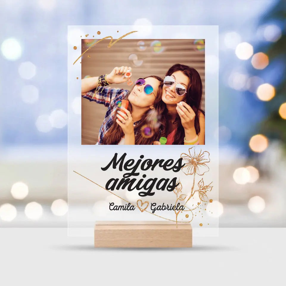 Mejores amigas - Camiseta con tu propia foto