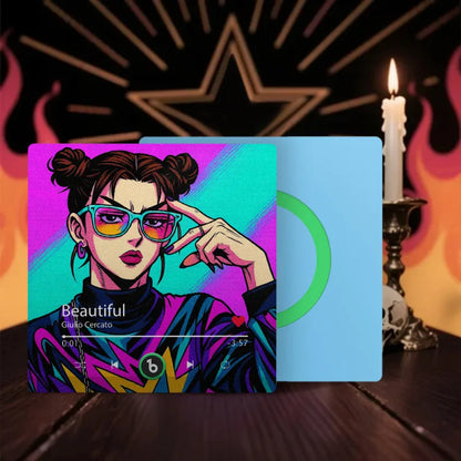 Imán de nevera personalizado estilo anime y sticker de foto para decoración hogar