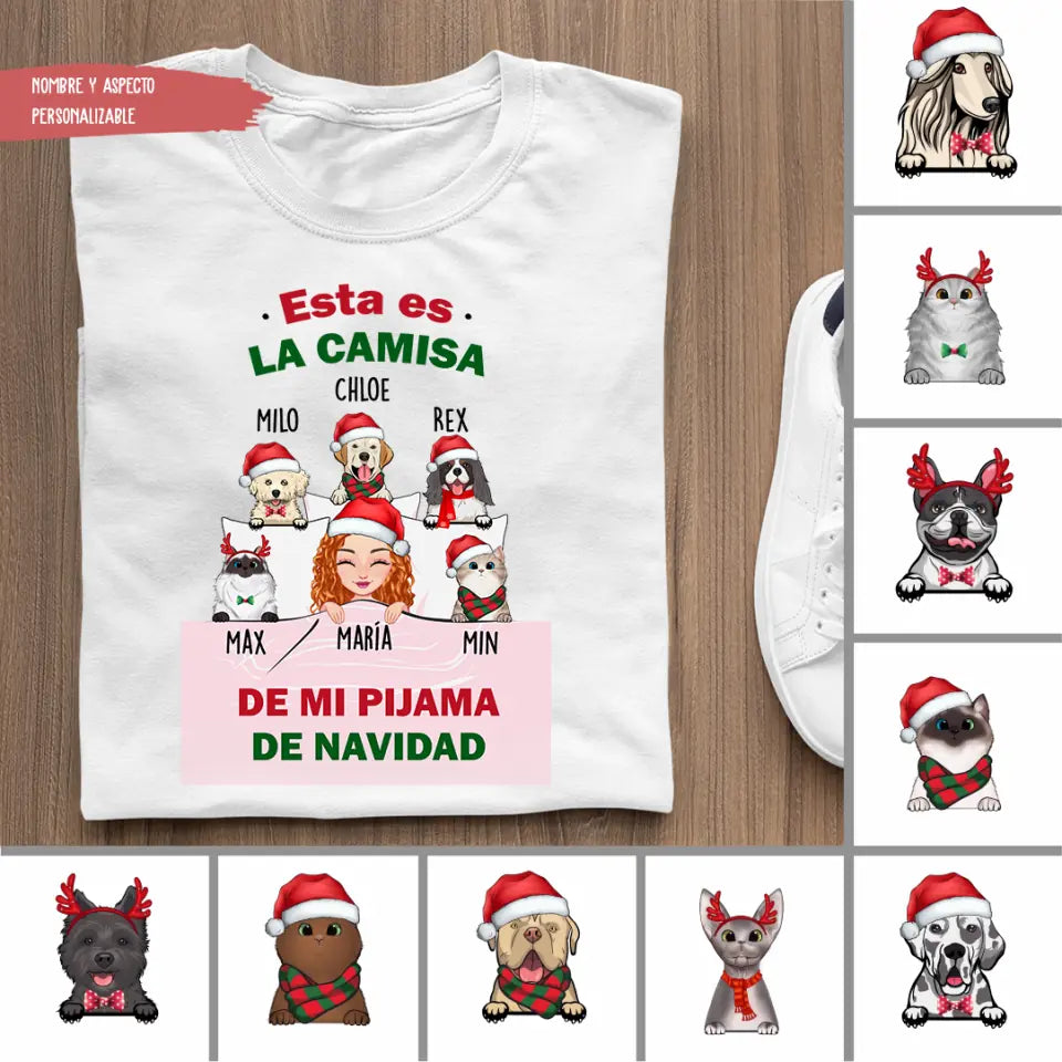 Esta es la camisa de mi pijama de NAVIDAD