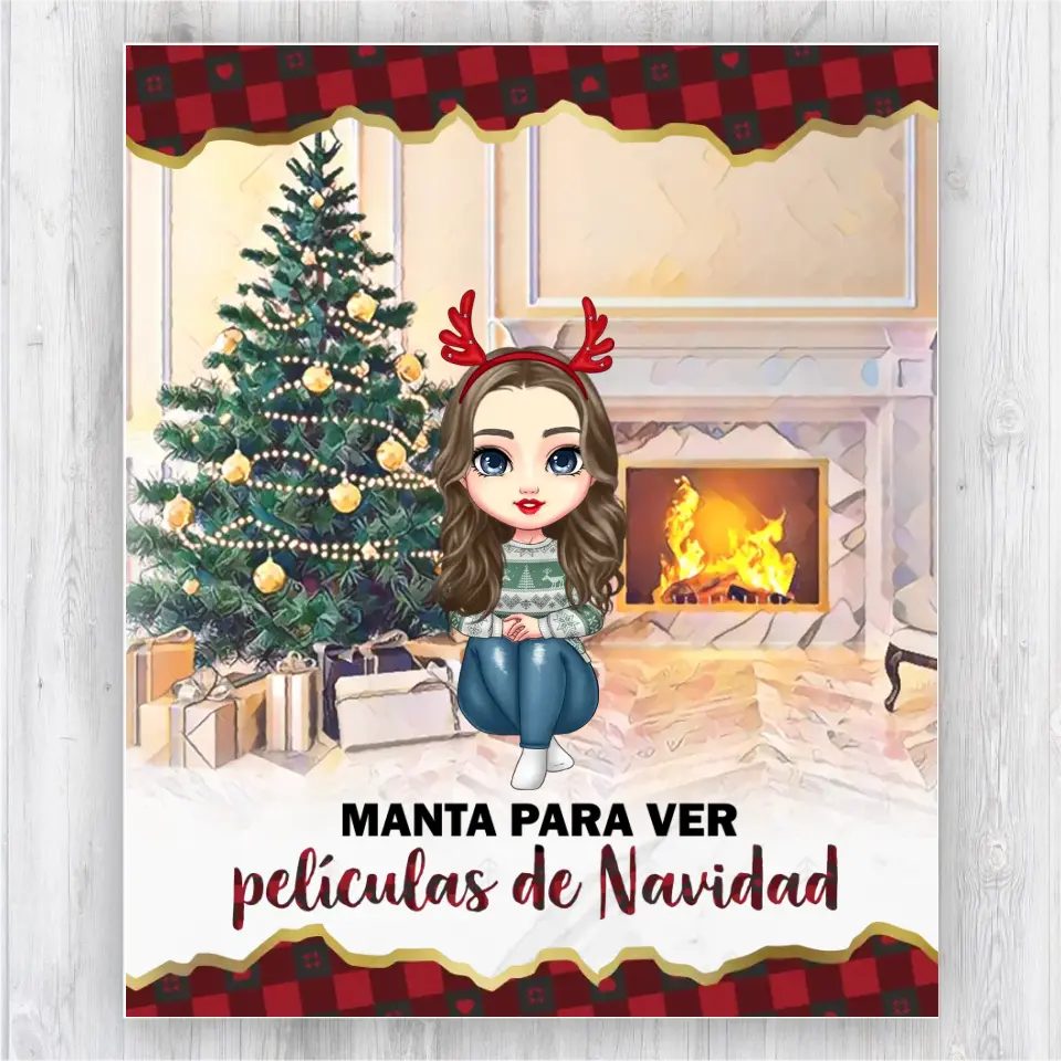 Manta para ver películas de Navidad