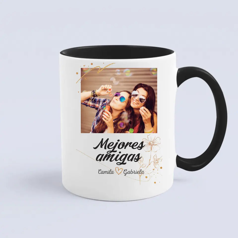 Mejores amigas - Taza con tu propia foto