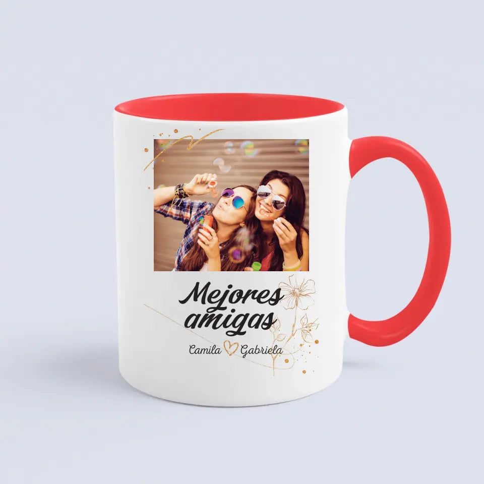 Mejores amigas - Taza con tu propia foto