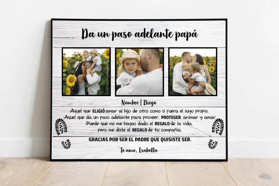 Da un paso adelante papá