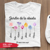 Camiseta Unisex Regalos Para Abuelas Mayores Jardín de la abuela