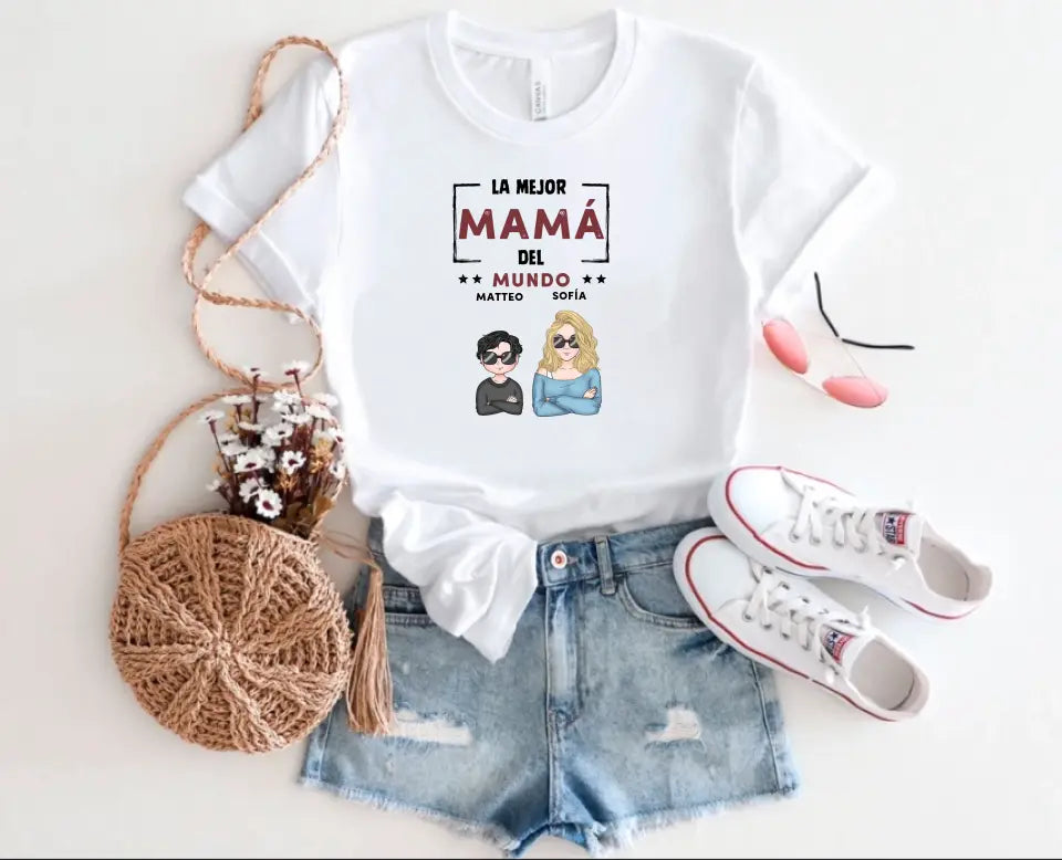 Camiseta Regalo Madre La mejor mamá del mundo – Prezentify ES
