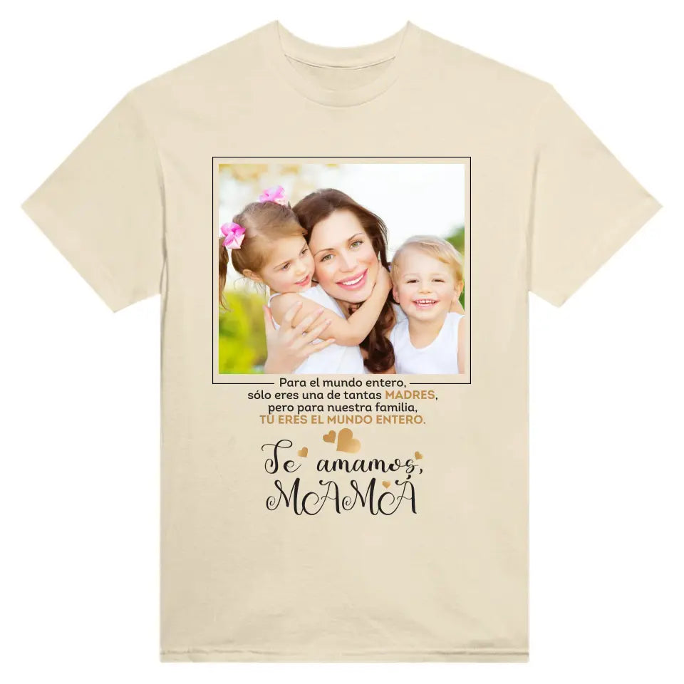 Camiseta personalizada con tu propia foto para mamá