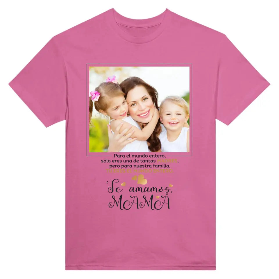 Camiseta personalizada con tu propia foto para mamá