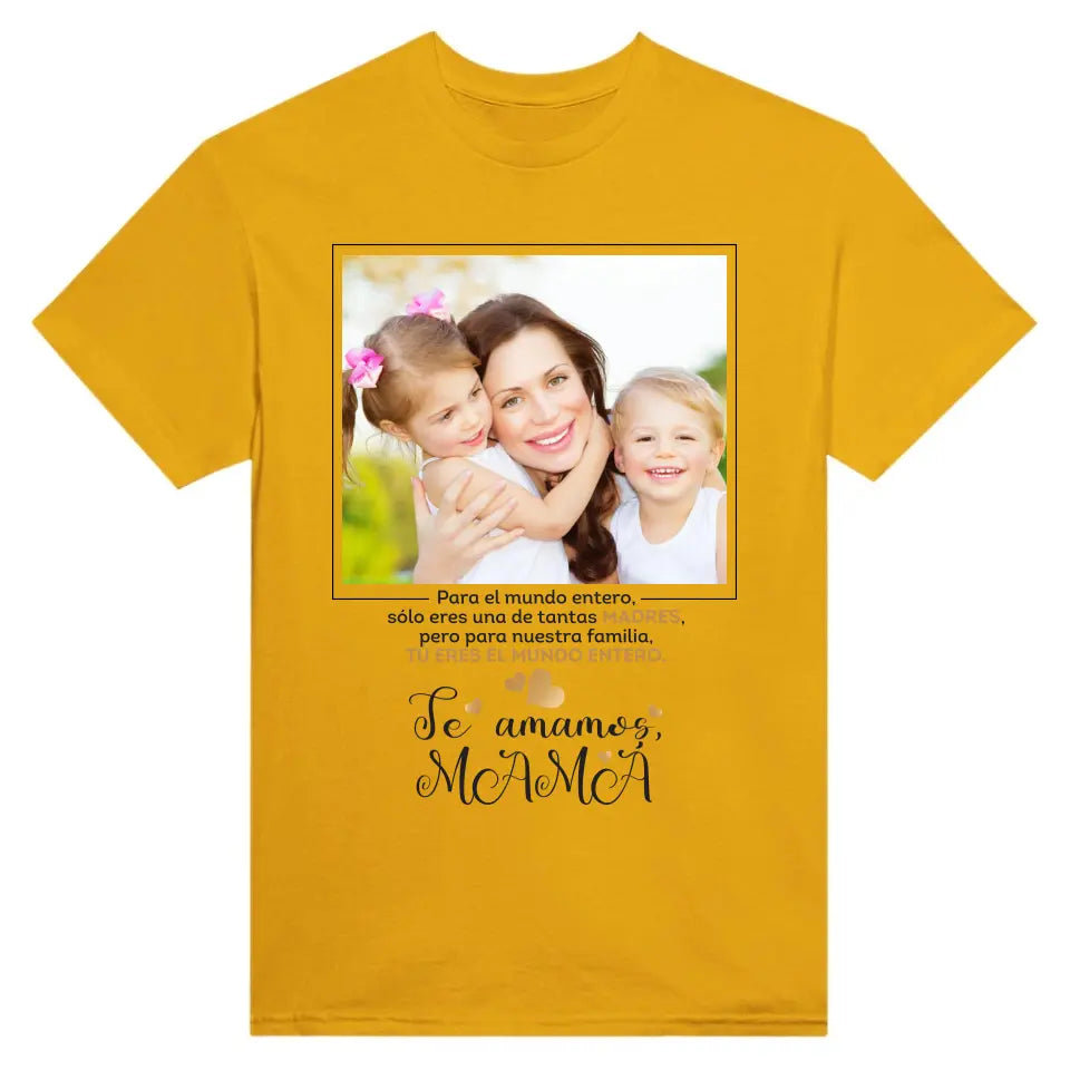 Camiseta personalizada con tu propia foto para mamá