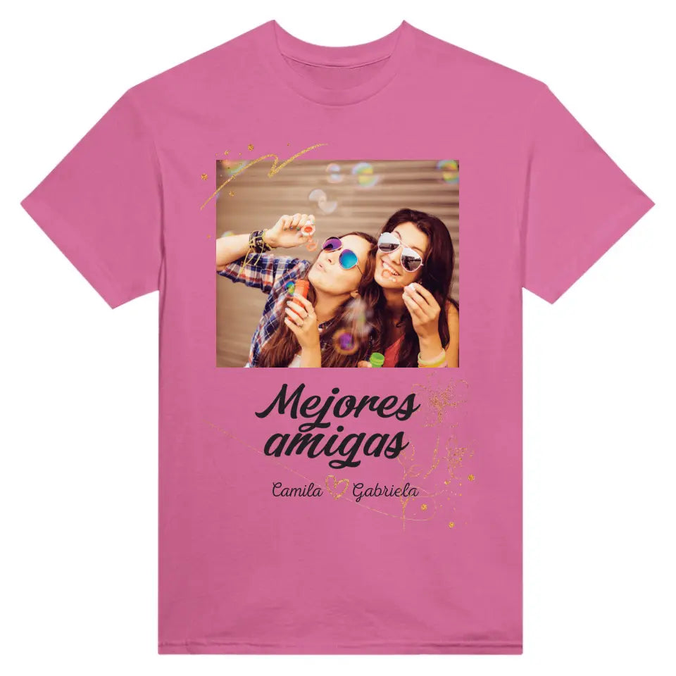 Mejores amigas - Camiseta con tu propia foto