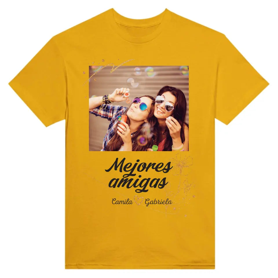 Mejores amigas - Camiseta con tu propia foto