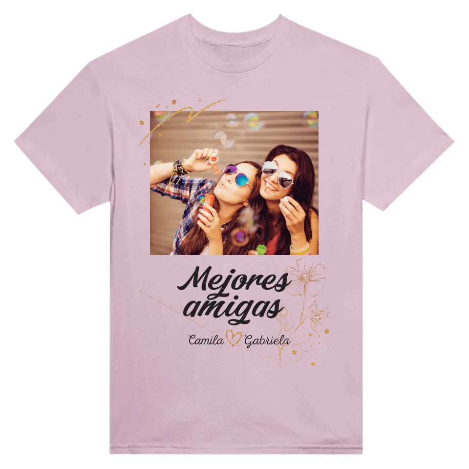 Mejores amigas - Camiseta con tu propia foto