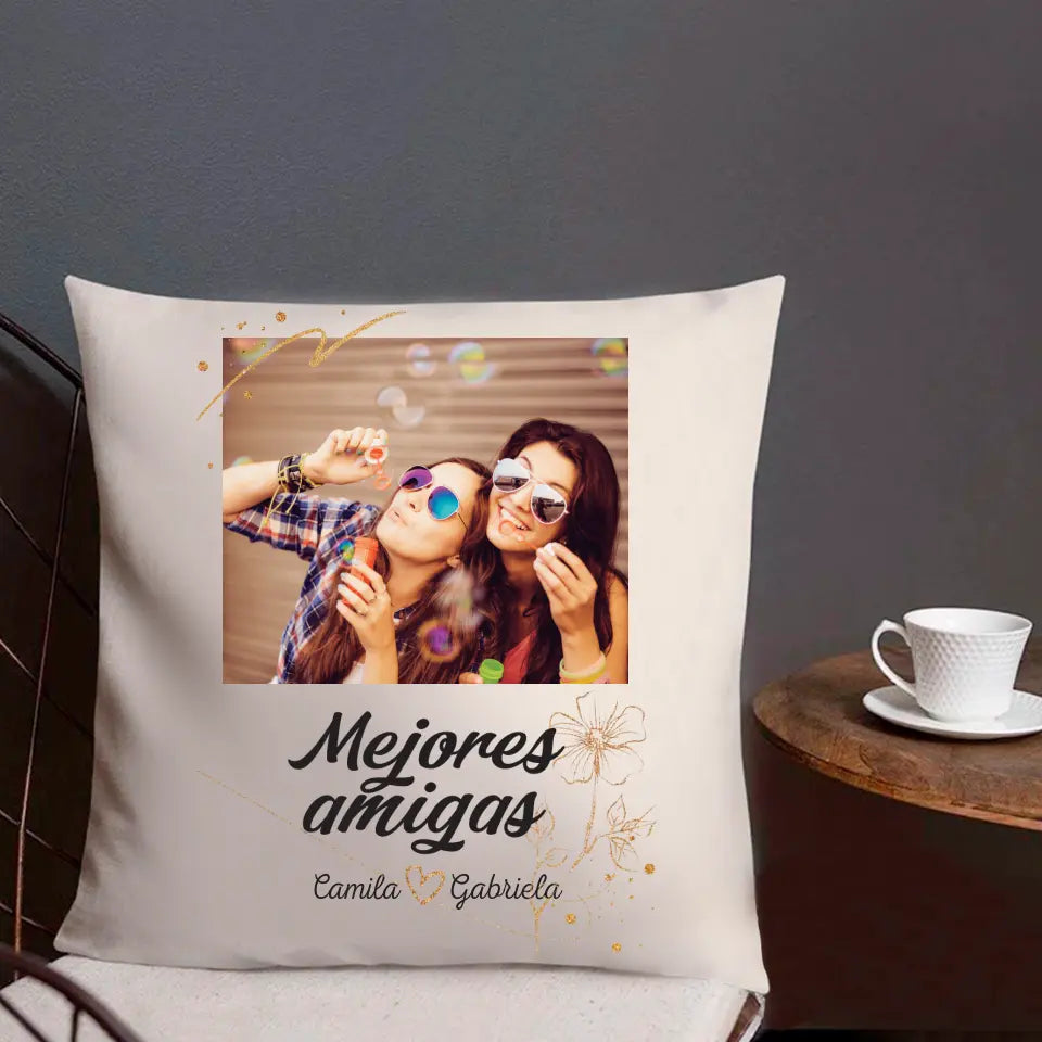 Mejores amigas - Camiseta con tu propia foto