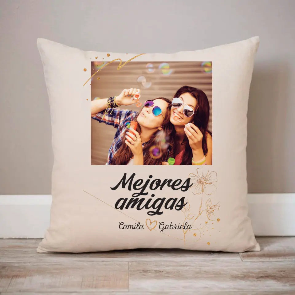 Mejores amigas - Camiseta con tu propia foto