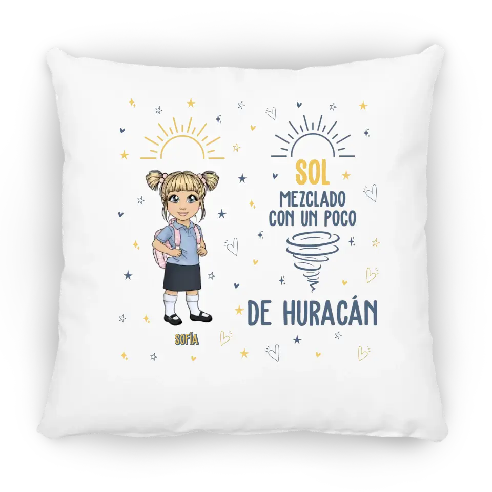 Sol mezclado con un poco de huracán