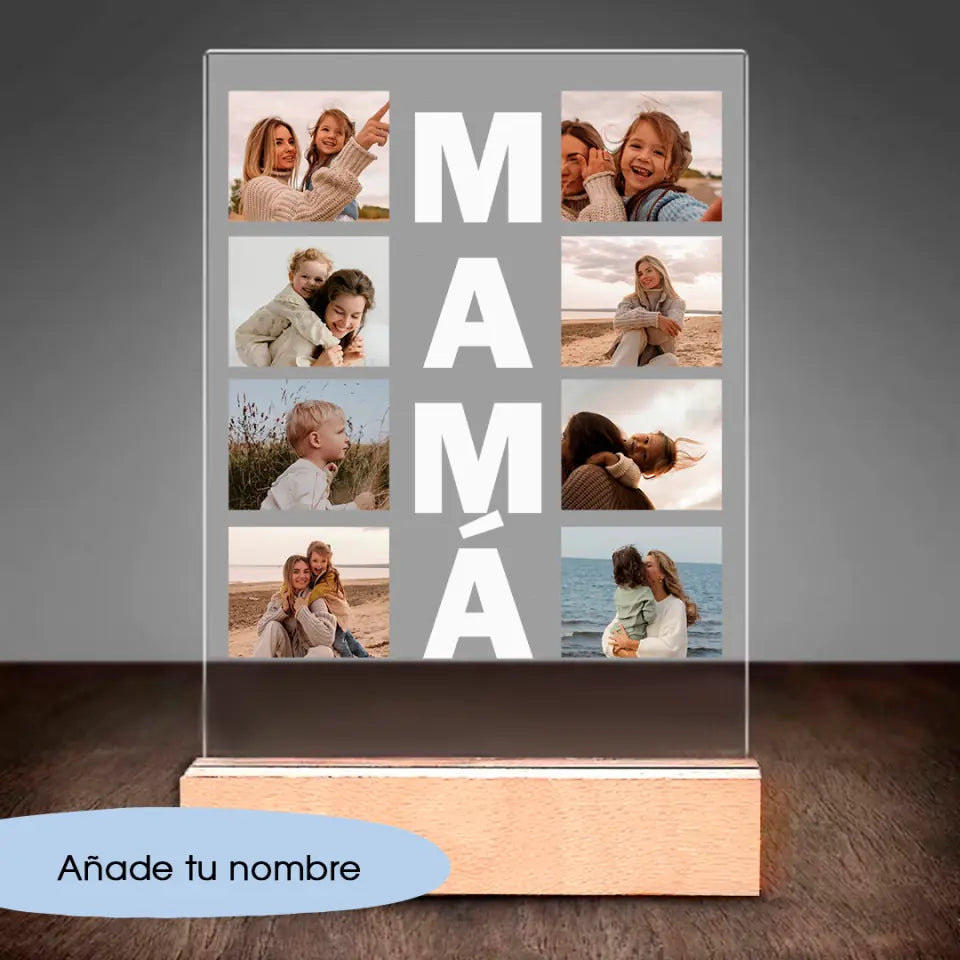 Vidrio acrílico Regalo Dia De Madres Sueños con personalización