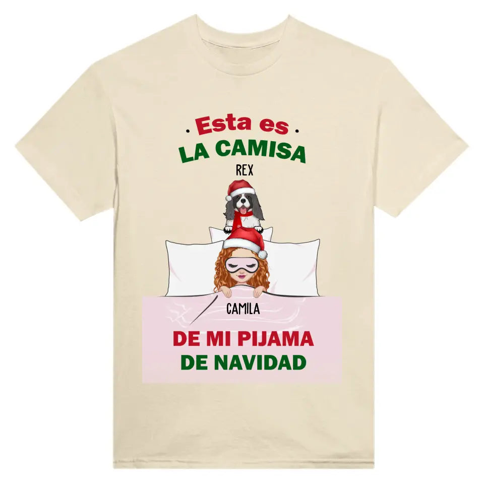 Esta es la camisa de mi pijama de NAVIDAD