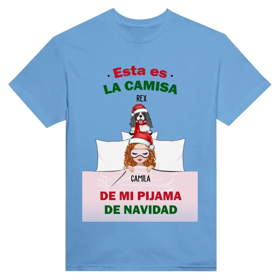 Esta es la camisa de mi pijama de NAVIDAD