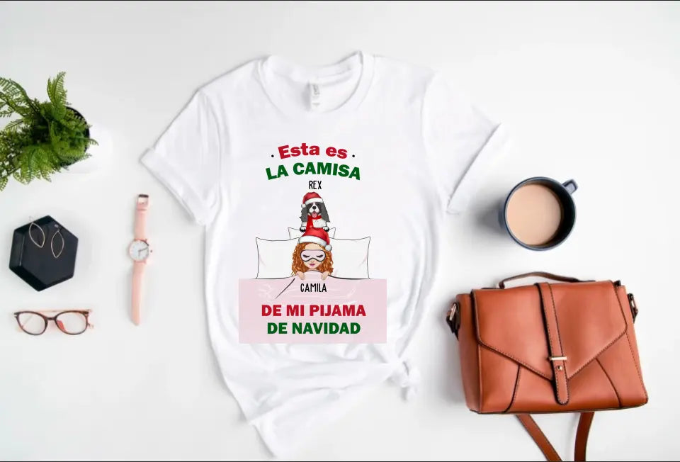 Esta es la camisa de mi pijama de NAVIDAD