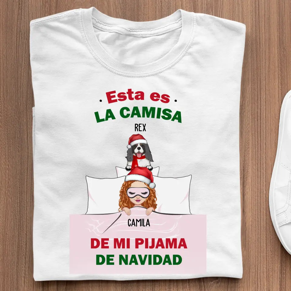 Esta es la camisa de mi pijama de NAVIDAD