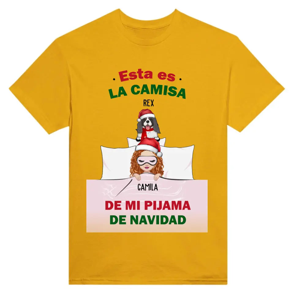 Esta es la camisa de mi pijama de NAVIDAD