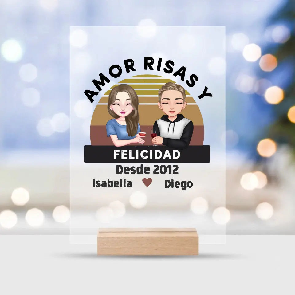 Amor risas y felicidad