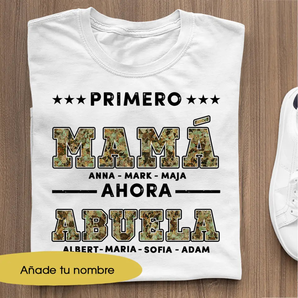 CAMISETA COLORIDA  Primero Mamá