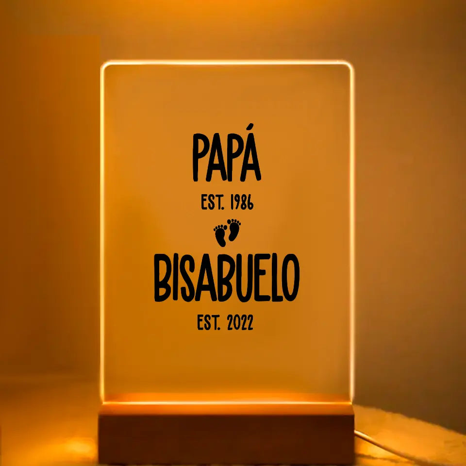 Vidrio acrílico - Papá