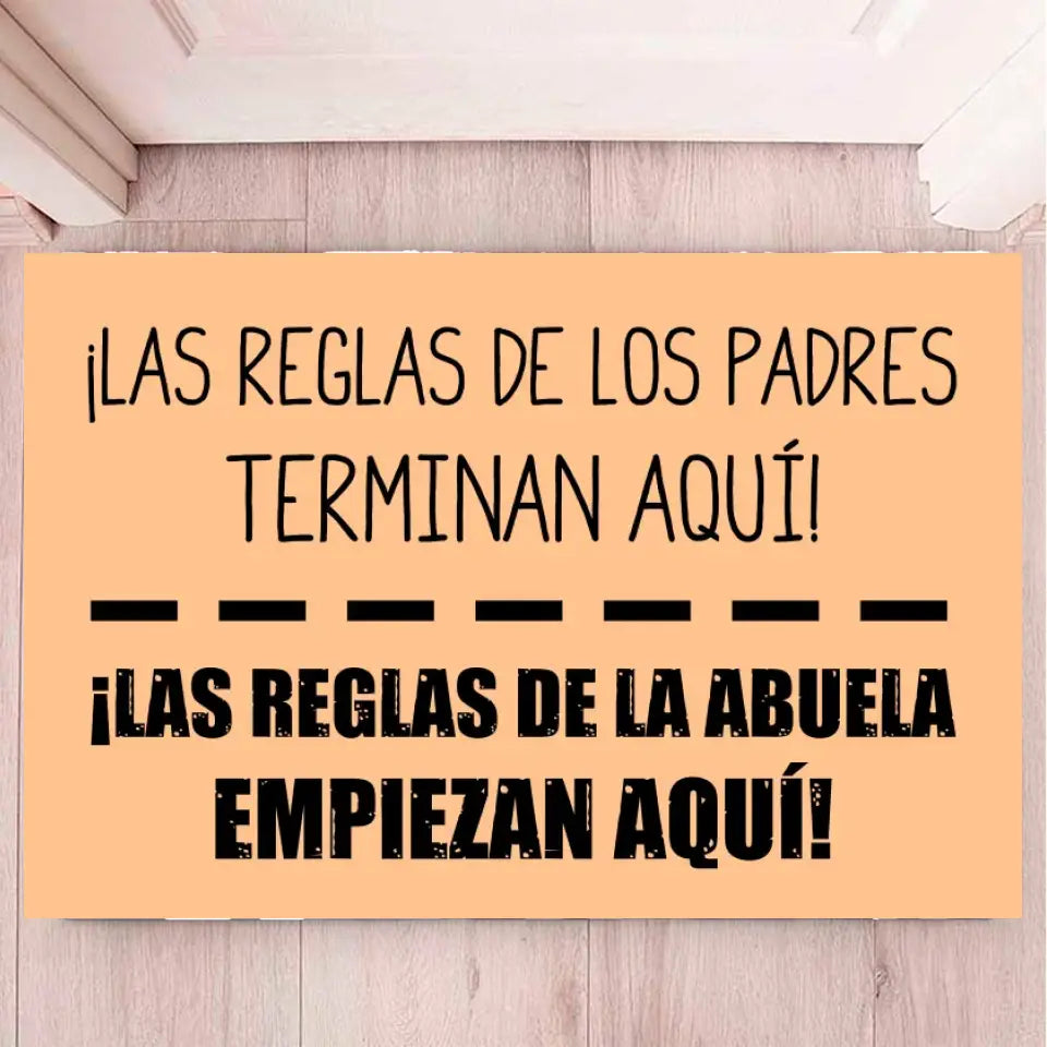 Alfombra - ¡Las reglas de los abuelos empiezan aquí!