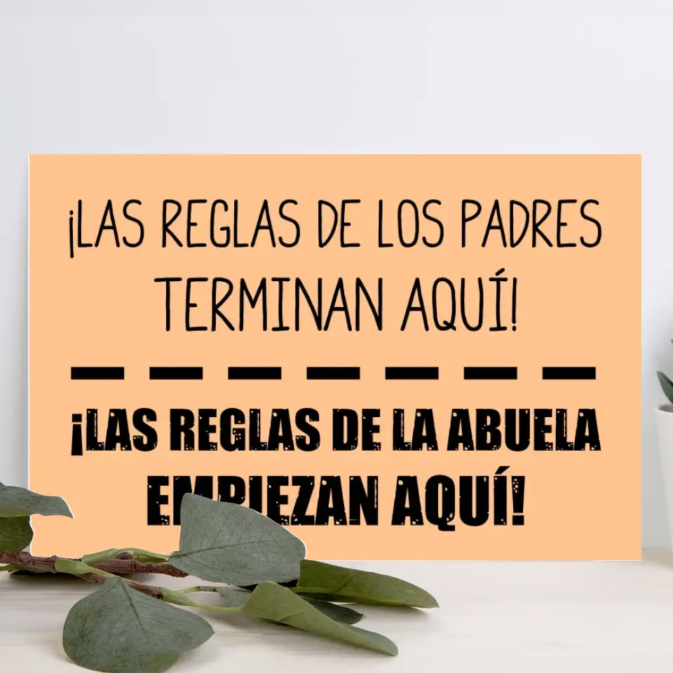 Alfombra - ¡Las reglas de los abuelos empiezan aquí!