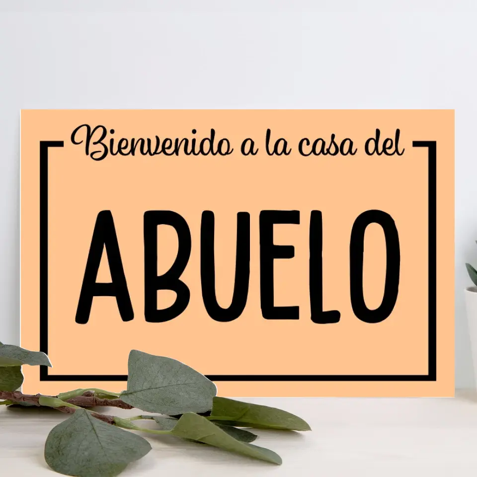 Alfombra - Bienvenido a casa del Abuelo