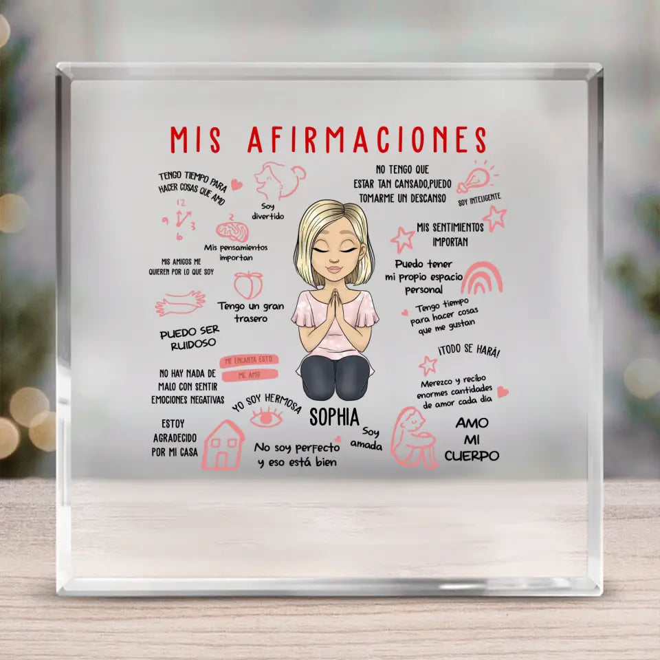 Vidrio cuadrado - Mis afirmaciones