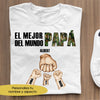 CAMISETA COLORIDA  Camiseta - El mejor papá del mundo