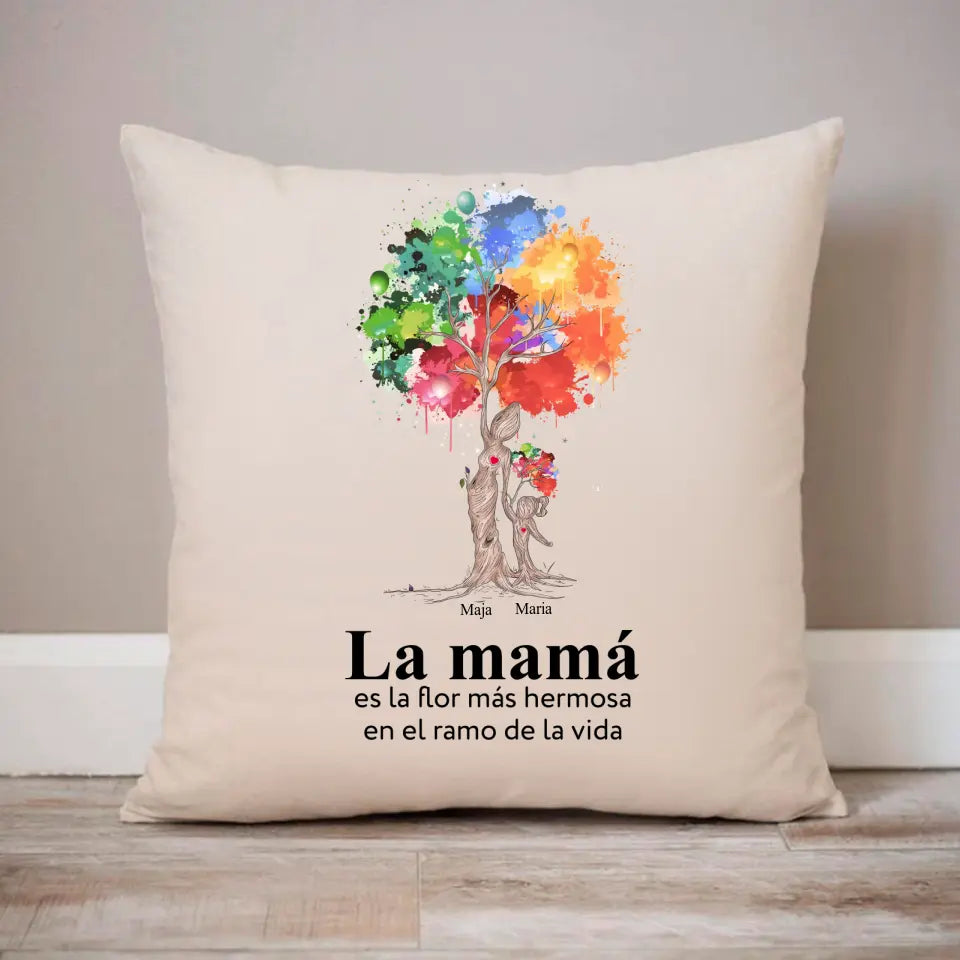 Vidrio acrílico - La mamá es la flor más hermosa en el ramo de la vida