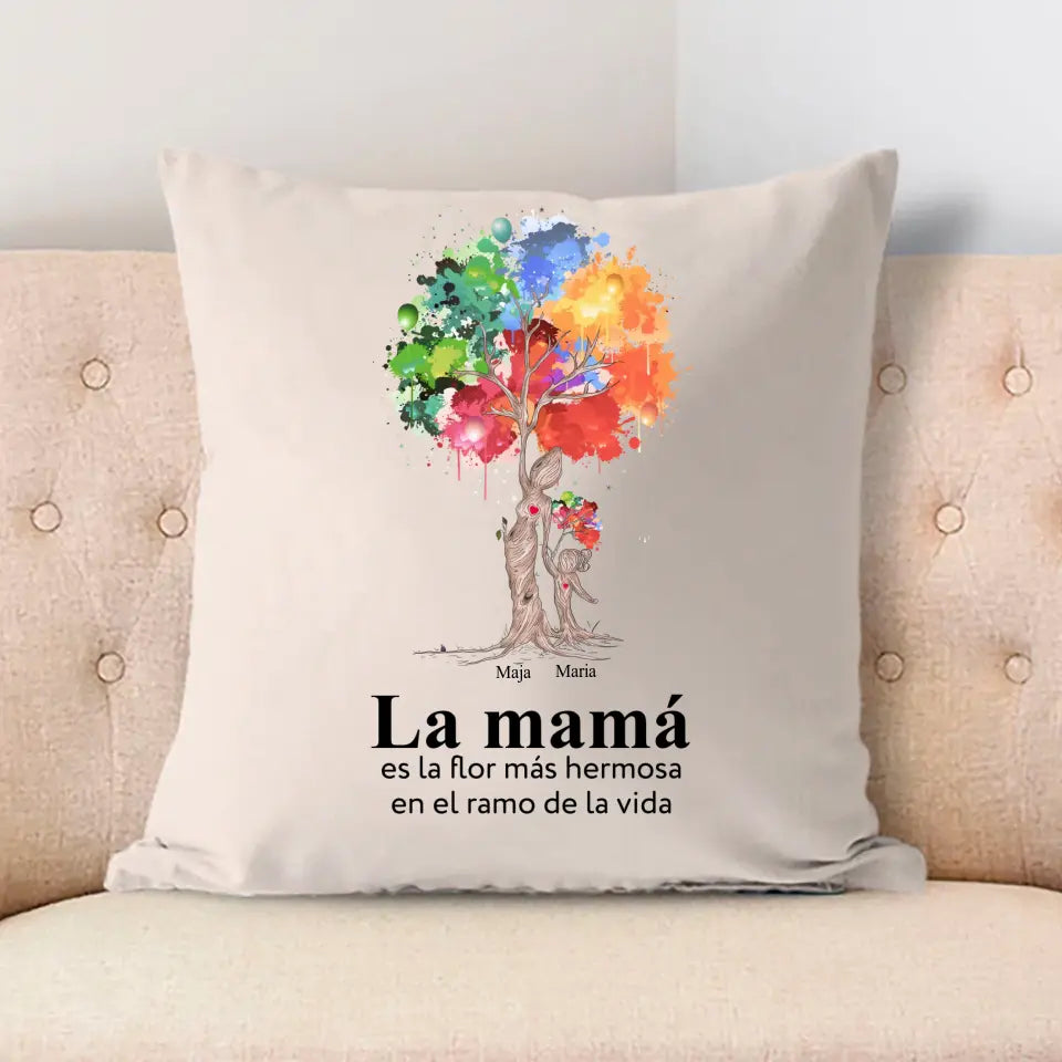 Vidrio acrílico - La mamá es la flor más hermosa en el ramo de la vida