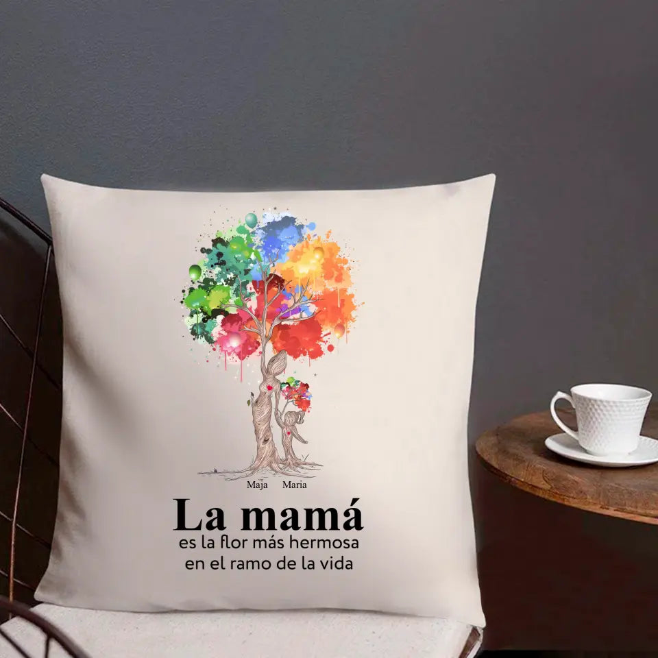 Vidrio acrílico - La mamá es la flor más hermosa en el ramo de la vida