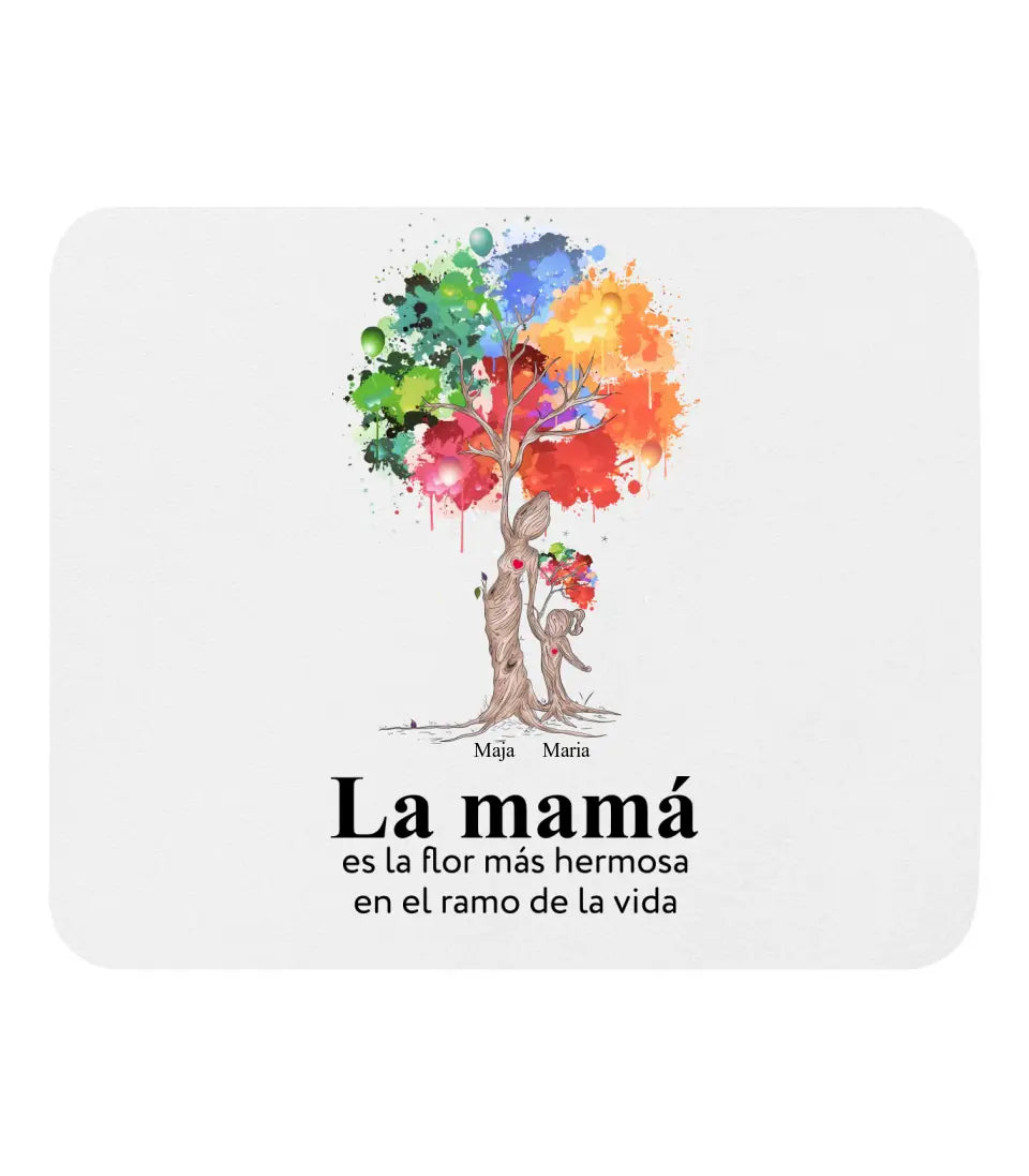 Vidrio acrílico - La mamá es la flor más hermosa en el ramo de la vida