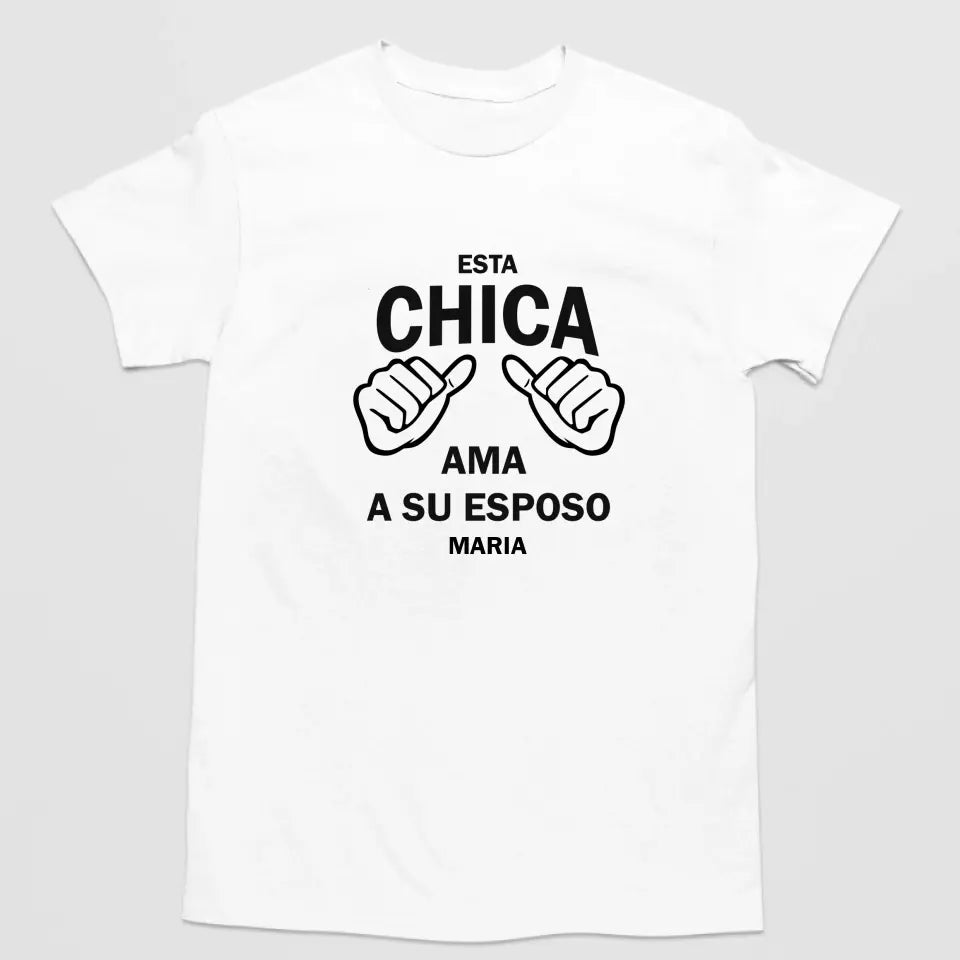 Camiseta - Esta chica ama a su esposo