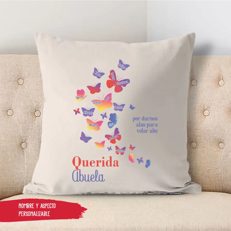 Funda de almohada Regalo Abuela Funda de almohada - Querida abuela