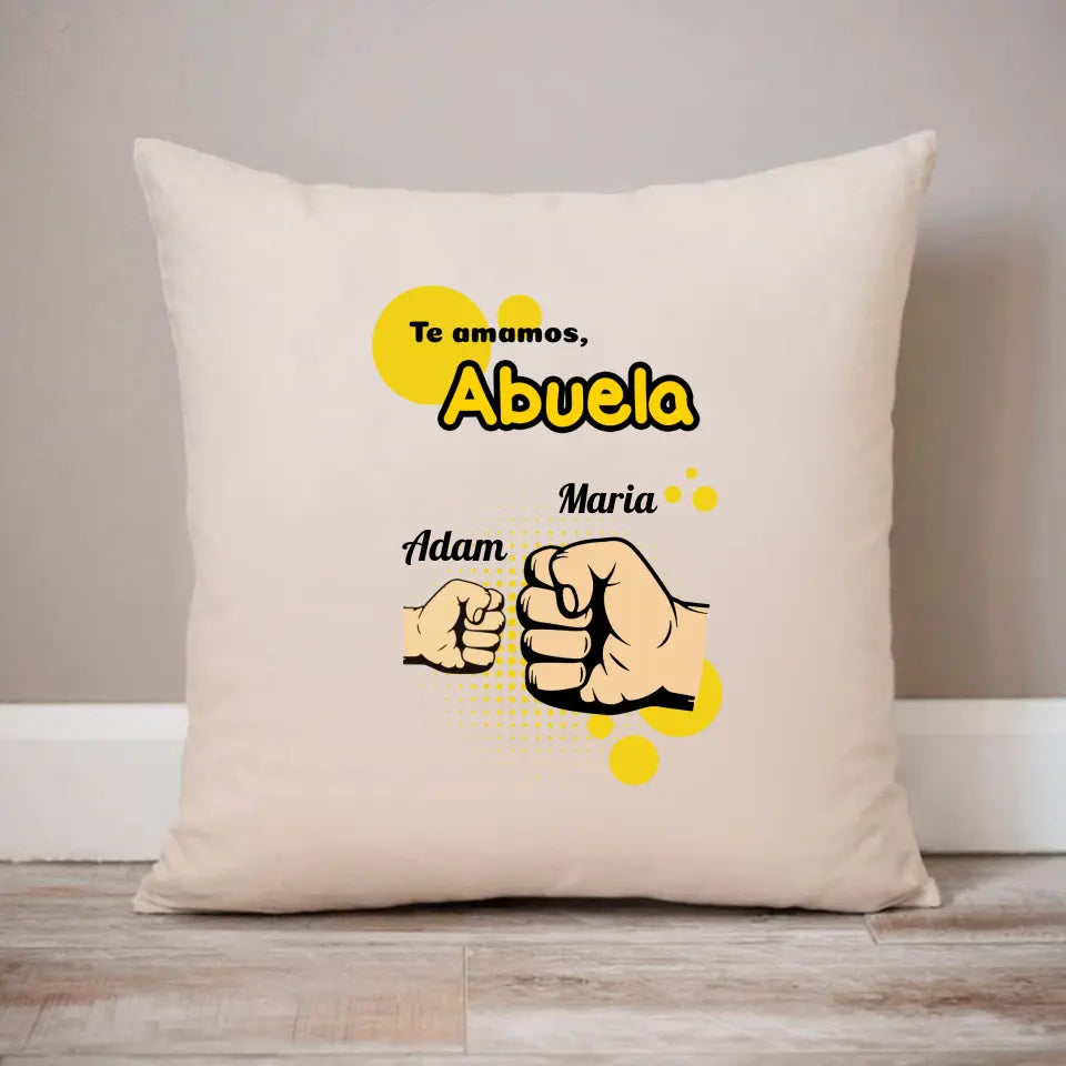 Funda de almohada - Te amamos, abuelа