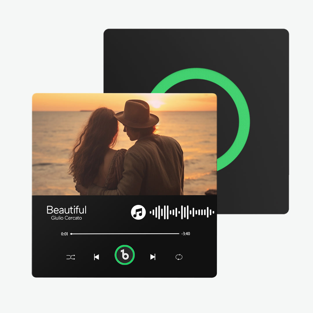Imán de Nevera Personalizado Música Regalo de Aniversario Pareja Único
