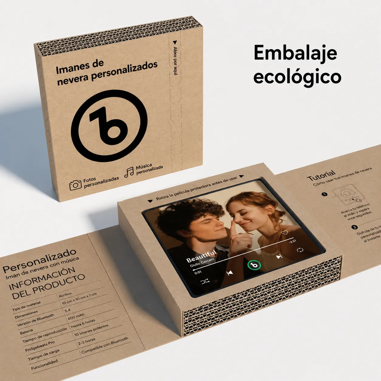 Imán de Nevera Personalizado Estilo Cine Regalo Único para Pareja