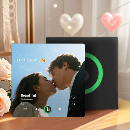 Imán de Nevera Personalizado Foto y Texto Regalo Único para San Valentín