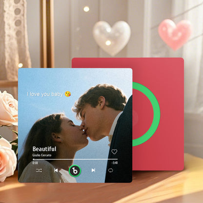 Imán de Nevera Personalizado Foto y Texto Regalo Único para San Valentín